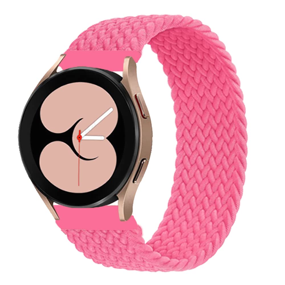 Samsung Galaxy Watch 4/5/6 Band - 20/22mm Elastic Braided Nylon Solo Loop Strap for Galaxy Watch 46mm/Gear S3/3 45mm