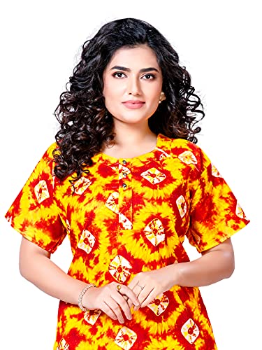 Image of PNAEONG Women's Cotton Long Maxi Night Gown Nighty Dress Stylish Super Soft Comfortable