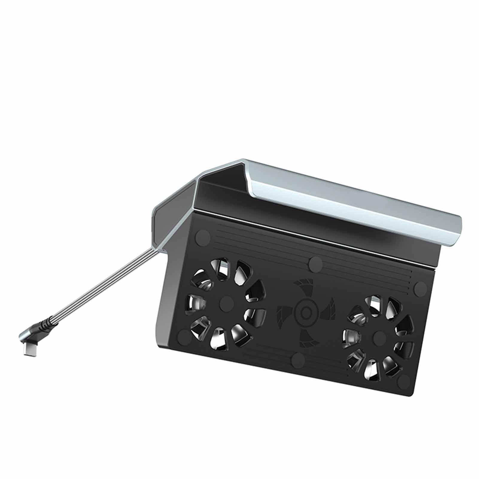 Dock Station da Gioco Multiporta per Hub Dock Tipo C 10 in 1 con Doppie Ventole per Console Portatili Steam 320x150x82,3 Mm