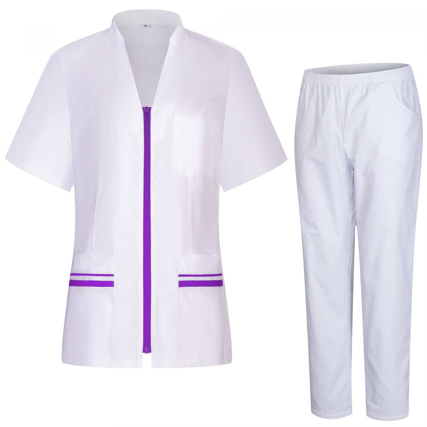 MISEMIYA - Einheitliches Unisex-Peeling-Set – Medizinische Uniform mit Oberteil und Hose – 712-8312