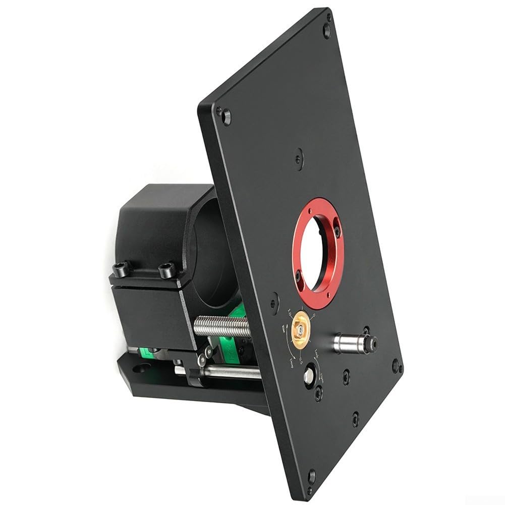 Invertierter Oberfräsentisch aus Aluminiumlegierung Oberfräsenhebetisch Router Tisch Lift Kit Trimmmaschine Inverted Lifting Table Router Lift für Holzbearbeitung für kleine Trimmmaschinen