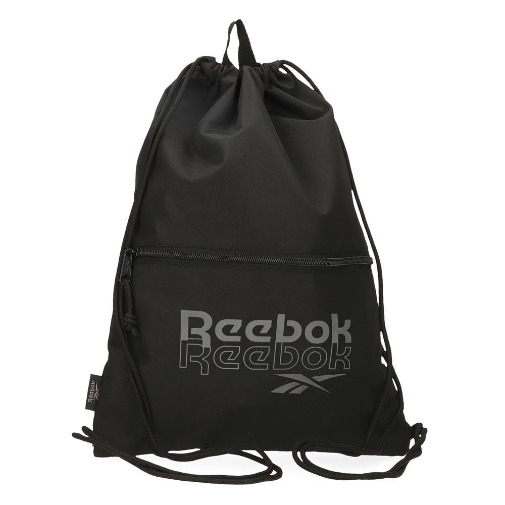 Reebok - Melbourne Drawstring Bag, Black, 35 x 46 cm, Polyester, by Joumma Bags