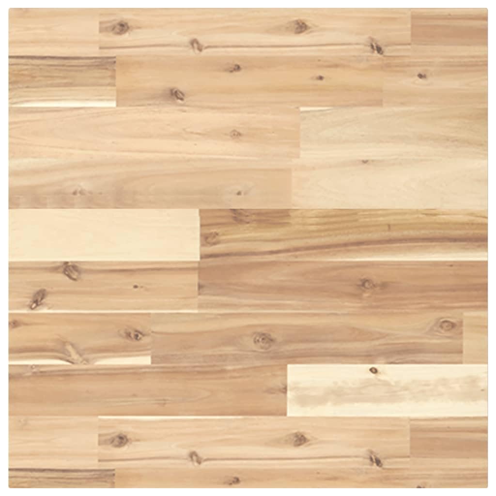 vidaXL Tischplatte aus Akazienholz – Quadratische 50x50x2 cm, Unbehandelte Massivholzplatte