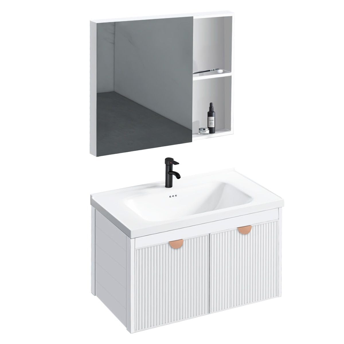 Rea Conjunto de Muebles de baño con Lavabo Aa18 Mario 60Cm White - 47X61X50CM