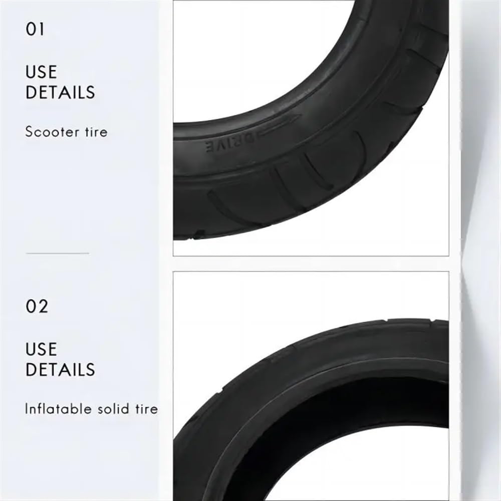 Ruedas De Repuesto para Patinetes 2 neumáticos for Patinete eléctrico de 10 Pulgadas, 10 x 2 neumáticos Exteriores.