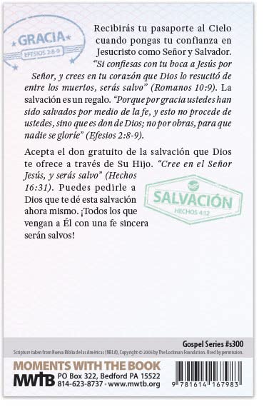 Passport To Heaven (Gospel Tract - Packet of 100 - Spanish)4