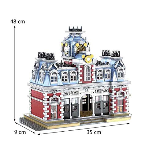ZJLA Modulares Townhouse Fantasy Kingdom Modellbausteine, 3132 Klemmbausteine Haus Architektur Modellbau, Häuser… – Bild 3