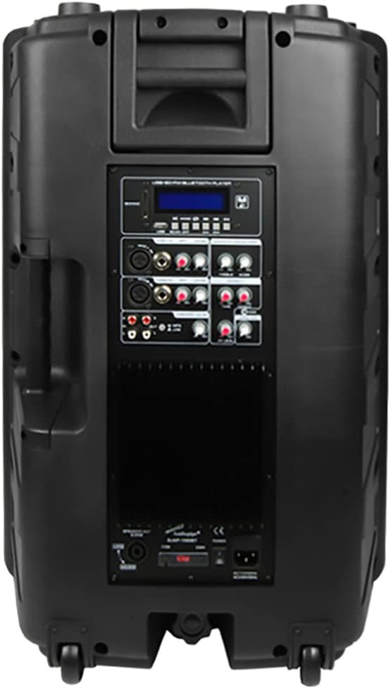 N'azụ view of Audiopipe DJAP1580BT loudspeaker showing control panel