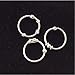 Nose Rings, Sterling Silver, Set of Three, Balinese Tribal Style Hoop, Lip,Eyebrow,Body Piercing