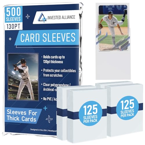 Premium Penny Sleeves for Trading Cards | Soft Trading Card Sleeves for Baseball Cards Ultra Clear Plastic Pro Sports Card Sleeve Football MTG Collector Sleeve (Standard + Thick Options Available)