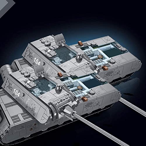 SCZWP8 Panzer Modellbausätze 2127 Teile Deutsch Panzer VIII Maus WW2 Militär Panzer Bausatz Für Kinder Und Erwachsene… – Bild 5