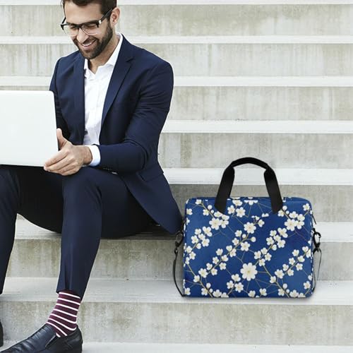 Bolso para Laptop 15.6" Bolsa Cruzada con Asa Azul miniatura 3