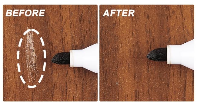 Image of New Upgrade Furniture Pens for Touch Up, 12 Colors Wood Scratch Repair Markers, Professional Repair Tools for Stains, Scratches, Wood Floors, Tables, Bedposts