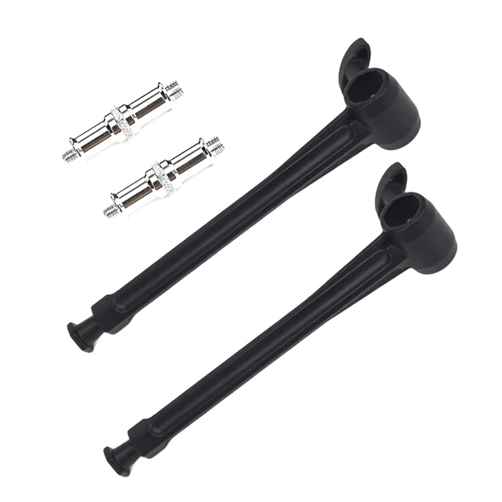 Elnwnnkc 2PCS Powrful Hexagonal Extension Arm with Clamp Mount for Secure Photography Studio Equipment Mounting Adjustable
