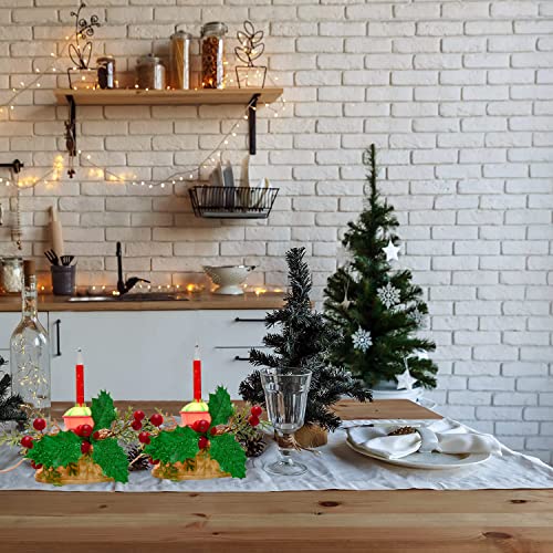 Image of 1 Light Christmas Candle Lamp, Plug-in Electric Light With 2 Multi-Color Bubble Lights (1 Spare), 5 Watt Vintage for Holiday Tree, E12 Base