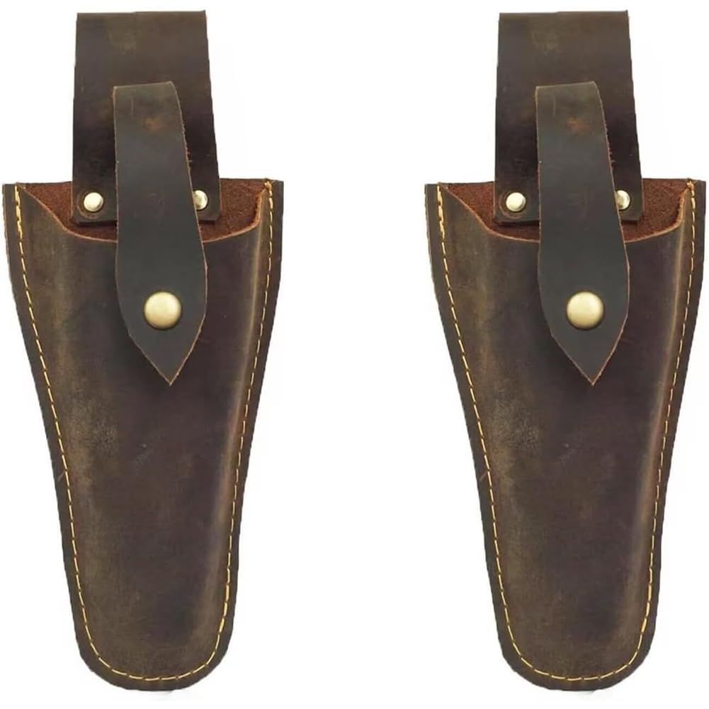 Yrreaty Men's Plier Holder For Belt& Leather Sheath Pouch- Gardening Tool Case For Pruning Pliers, Shears, Scissors, Or Knives