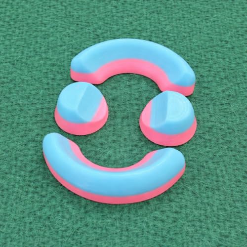Precision Forge 3D Lawn Bowls Wedges Set of 4 – Anti-Slip Bowls Chocks – Multi-Colour Options – Durable Grip for Indoor & Outdoor Use (Candyfloss)