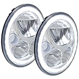 Vision X Lighting (XIL-7RDKIT) 7' Round VX LED Headlight w/Low-High-Halo, 2 Light...