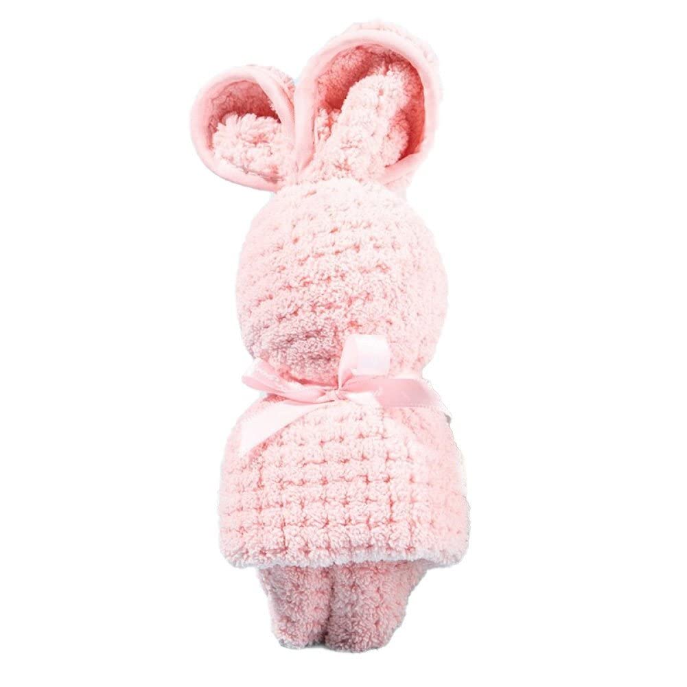 Fopytu Baby Towel, Cute Rabbit Design Ultra Soft and Super Absorbent Baby Bath Towel for Toddlers Boys & Girls