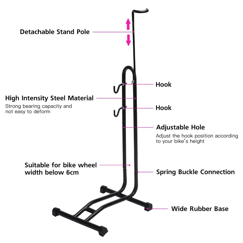 Fahrrad MontagestäNder Fahrrad-Bodenparkständer Fahrradaufbewahrung Fahrradreparaturständer Fahrradzubehör