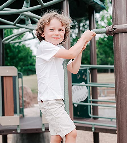 LAPASA Pacco da 4 T-Shirt Bambini e Ragazzi 100%