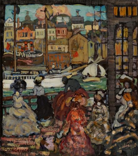 Art mural East Boston Ferry par Maurice Prendergast, poster moderne décoration murale 60x90