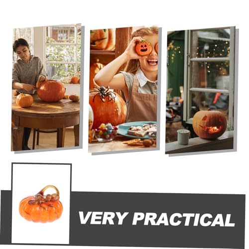 Citrouille décorative orange durable pour remplacer les décorations d'automne jetables - 4