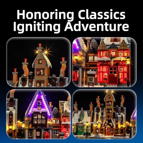Image of YEABRICKS LED Light for Lego-76457 Harry Potter Hogsmeade Village - Collectors' Edition Building Blocks Model (Building Set NOT Included)