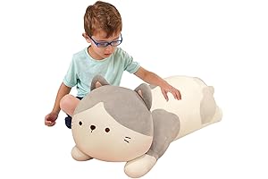 Elainren 19.6'' Soft Calico Cat Pillow