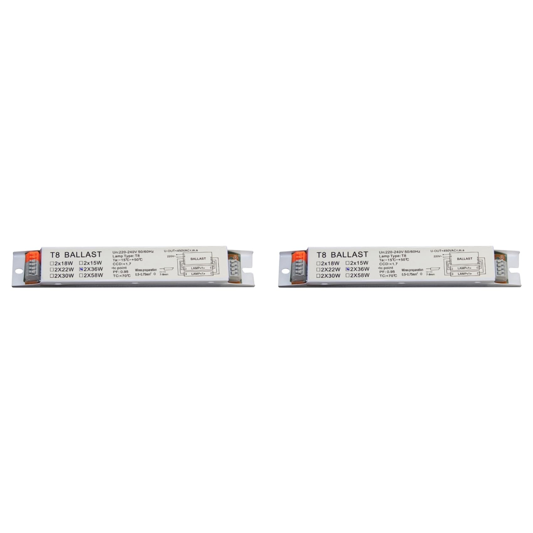 Jnchdghwa As Shown 2X T8 2X36w Electronic Ballast For Uv Germicidal Lamp, Fluorescent Lamp For Iron Sheet