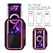 Galaxy S10+ S9+ S8+ Armband, JEMACHE Gym Running Workouts Arm Band for Samsung Galaxy S10 Plus/S9 Plus/S8 Plus with Key Holder (Rosy)
