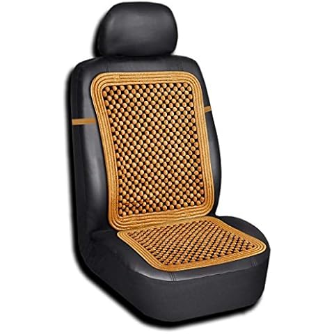 Zento Deals Natural-Wood Beaded Seat Cover with high Ventilation (Natural wood1) Cover