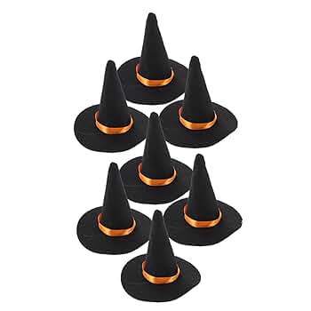 ハロウィンガーランド　魔女帽子のゴースト　手編み　ミニチュア a09c2400e78c8274e55fd92f9d1d17