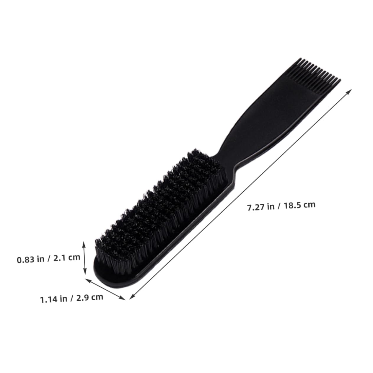 FOMIYES 2-piece Men's Bamboo Beard Brush Comb Set Styling Kit Nylon Bristles for Grooming for Home Salon Use
