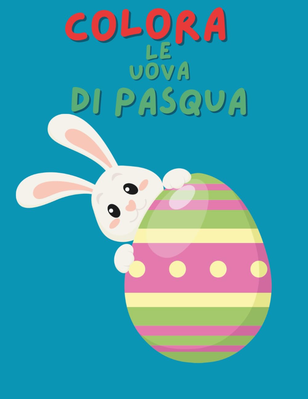 Uova di Pasqua da Colorare per Bambini: 100+ Disegni di Pasqua con Fiori, Stelle e Trame Geometriche. Formato 8.5x11 con Pagine Alternate Anti-Imbratto per Stimolare Creatività e Apprendimento.