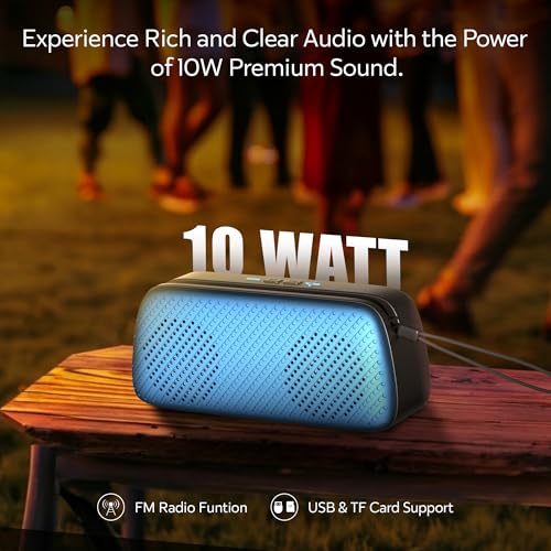 Image of sonilex 10W Bluetooth Speaker, Mobile Holder, TWS, Type-C Charging (Blue)