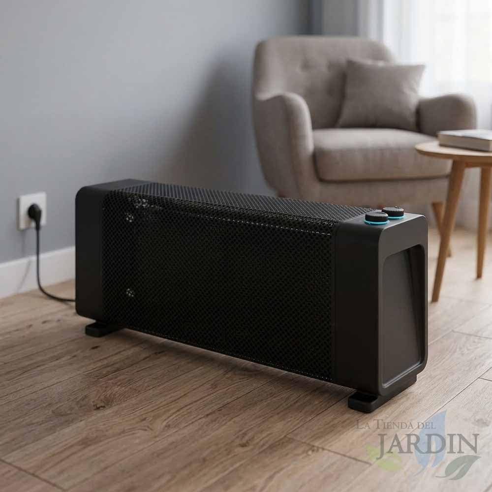 Suinga Radiador de Mica1500 W | Estufa Eléctrica con 2 Potencias 750-1500 W | Termostato Regulable | Seguridad Antivuelco y Sobrecalentamiento | Calor Rápido en 1 Minuto | Diseño Compacto y Silencioso