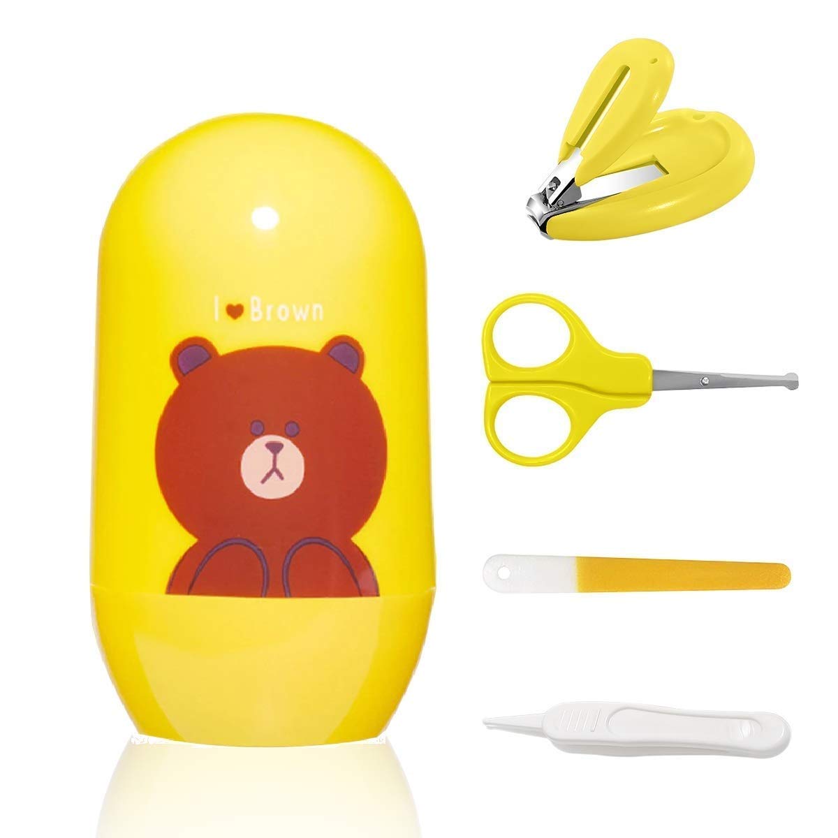 Baby, Infant and Toddler Grooming Nail Cutter Kit with Scissors/Baby Nail Clipper Safety Cutter & Manicure Pedicure Care Kit (Set of 4 Tools) (Yellow) Baby, Infant and Toddler Grooming Nail Cutter Kit with Scissors/Baby Nail Clipper Safety Cutter & Manicure Pedicure Care Kit (Set of 4 Tools) (Yellow)