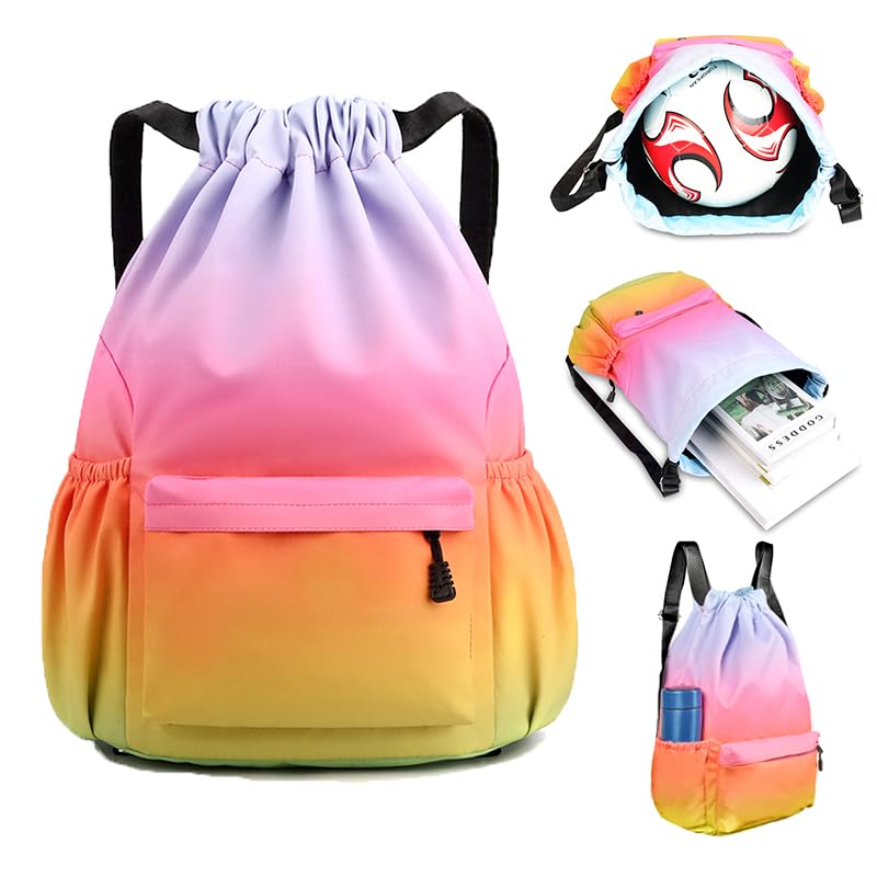 flintronic Borsa con Coulisse, Sacca Sportiva Palestra, Zaino con Coulisse Impermeabile, Sacca da Palestra con Coulisse, Borsa Palestra con Coulisse per Spiaggia Nuoto Fitness