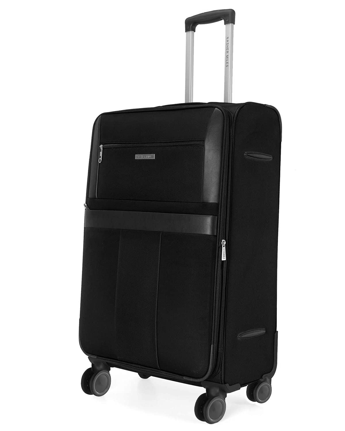 Nasher Miles Toledo Expander Soft-Sided Polyester Check-in Luggage Black 24 inch |65 Trolley Bag - Review, Price and Buying Guide
