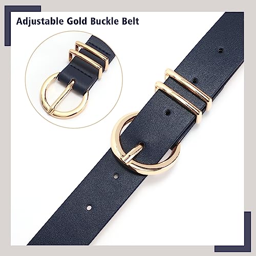 WHIPPY Women Leather Belt Fashion Design belt Gold Buckle Ladies Belt for Jeans Pants Dresses4
