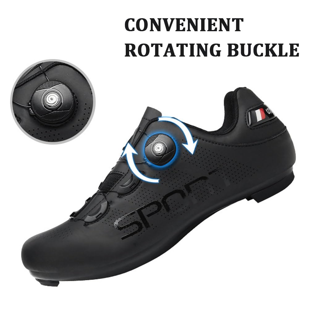 Zapatillas Ciclismo Montañ Sin Cala, Zapatos Bicicleta Montaña Hombre Calzado Bicicleta, Zapatillas de Ciclismo Base Goma Antideslizante Ligeros, 36EU-47EU