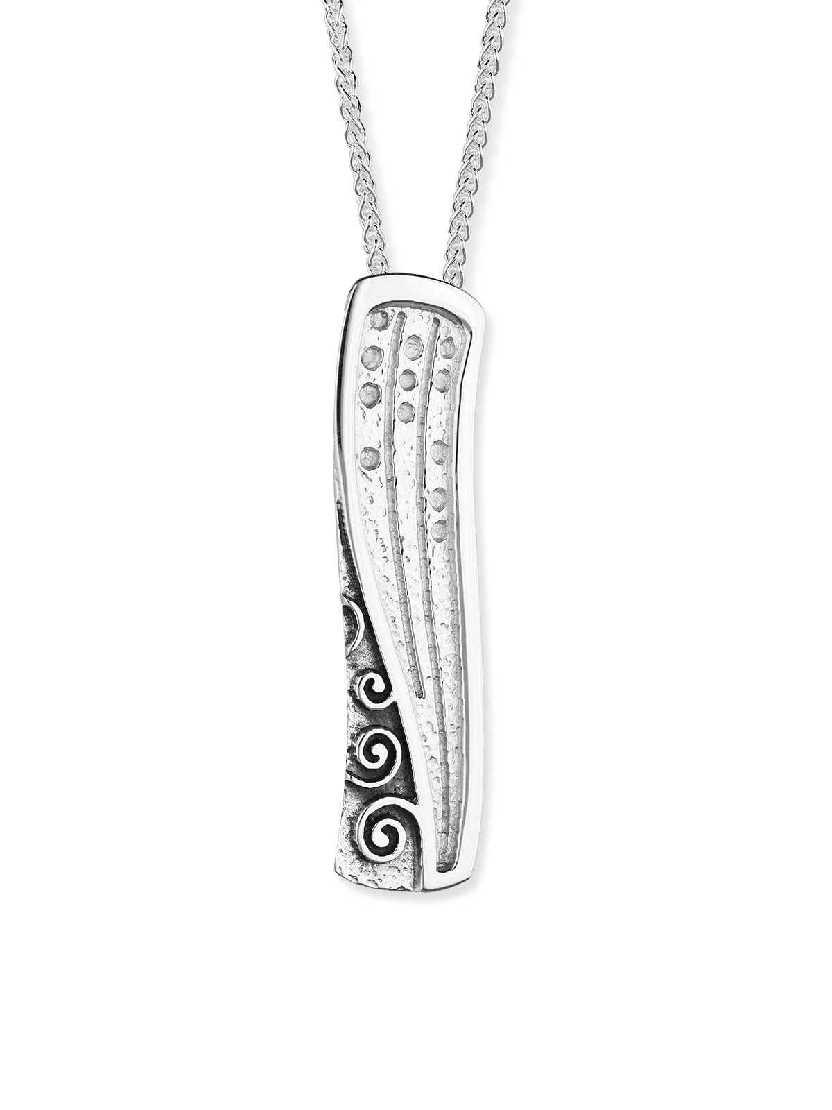 ORTAK 925 Sterling Silver Handmade Pendant Necklace | Hand Oxidised | Mix Polished | Scottish Fine Jewellery | Made In Scotland