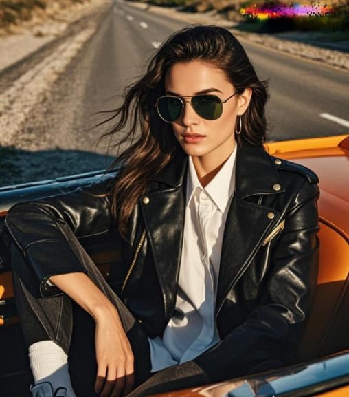 FreeFineTech Classic Aviator Polarized Sunglasses for Men and Women UV Protection Lightweight Metal Frame Suitable for Driving - Image 4