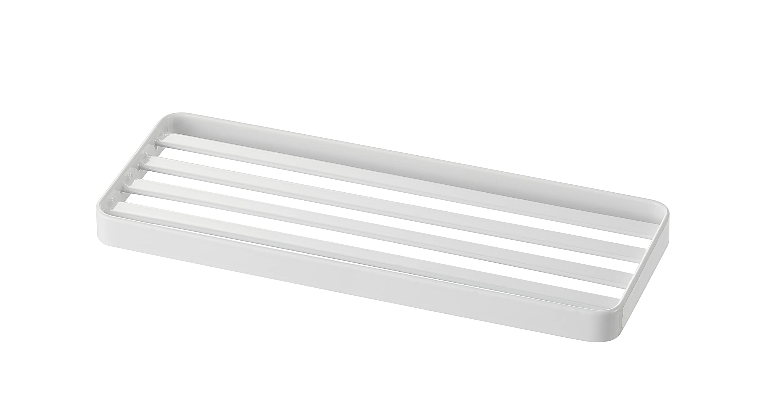 YAMAZAKI 4805 TOWER Sanitary Tray, White, Steel, Minimalist Design, 24 x 9 x 1.5 cm (LxWxH)