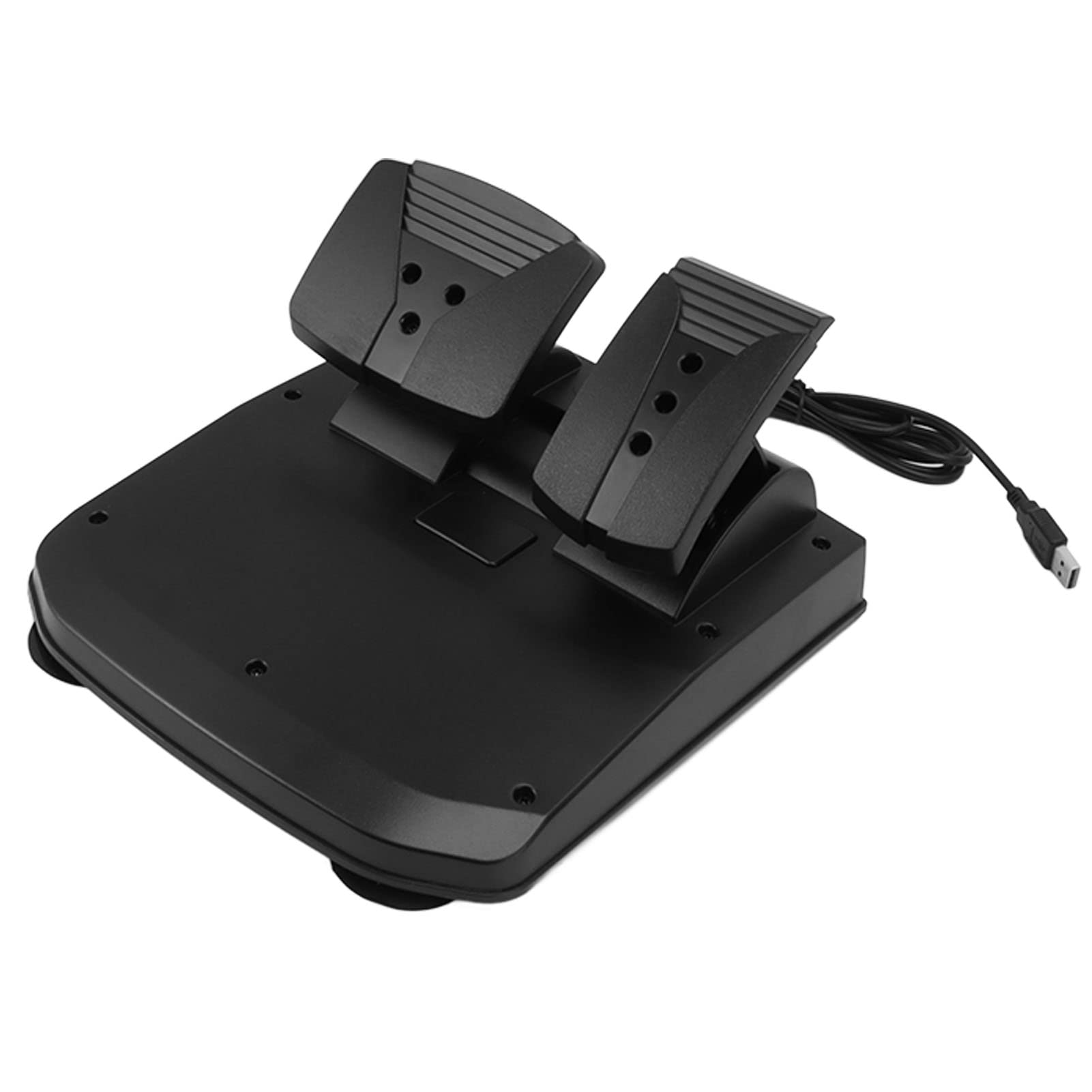 Cosiki Volante de Carreras, Volante para Juegos, Vibración, Volante para PC con Pedal, Paleta de de 180 Grados, 5 en 1 Driving Force Racing Wheel Simulador de Carreras para PC