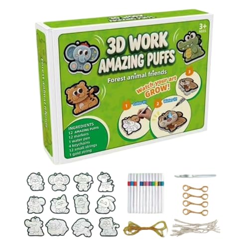 Peinture texturée en mousse créative : le kit d'activité 3D idéal pour exprimer son art
