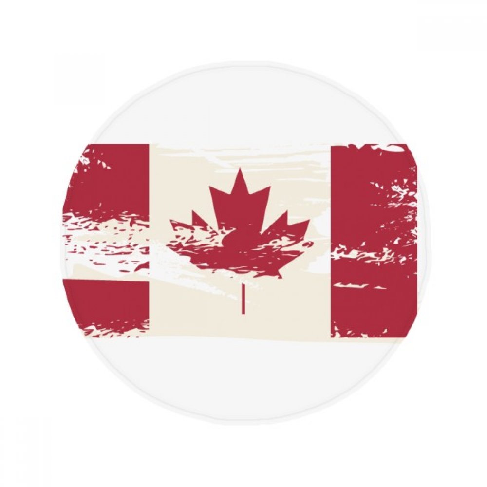 Tapis de sol Canada rond multicolore 50x50 cm anti-dérapant