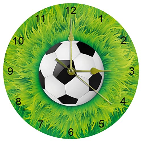 Horloge murale 25,4 cm sans tic-tac avec grands chiffres