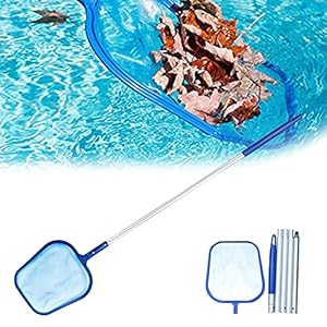TSLBW Zwembad Skimmer Net met Pool Zwembad Blad Skimmer Net Zwembad Net Blad Hark Fijn Mesh Pool Blad Net Zwembad…